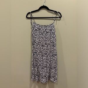 Black and white floral dress